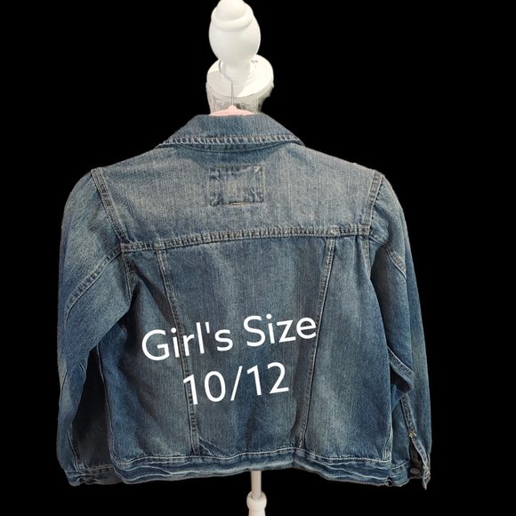 Place EST 1989 Jean Jacket Girl's Size 10/12 - Picture 2 of 6